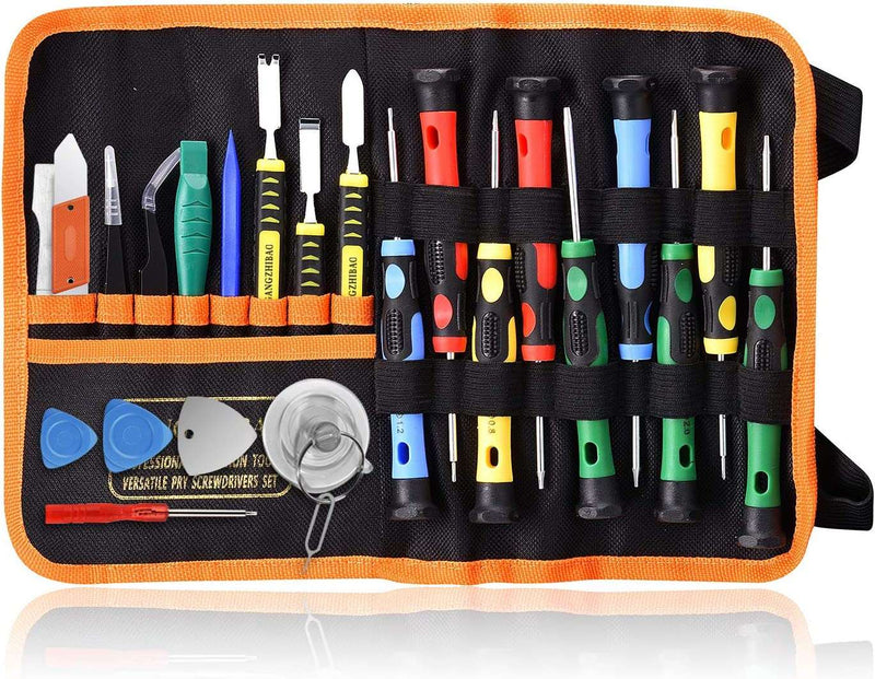 25pcs Electronics Repair Tool Kit, GangZhiBao Precision Screwdriver Set Magnetic for Fix Apple iPhone,Cell Phone,Smart Watch,Computer,PC,Tablet,iPad,Camera,Xbox,PS4 Pry Open Replace Screen Battery - Premium CELL PHONE PARTS from Visit the GANGZHIBAO Store - Just $26.99! Shop now at Handbags Specialist Headquarter