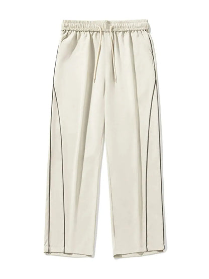 Men's Contrast Straight Sweatpants.