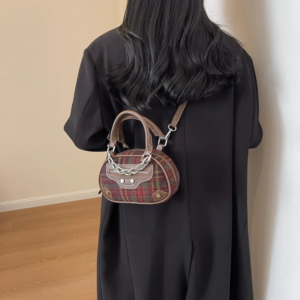 Plaid Print Crossbody Bag - Premium Handbags from Trendsi - Just $27.99! Shop now at Handbags Specialist Headquarter