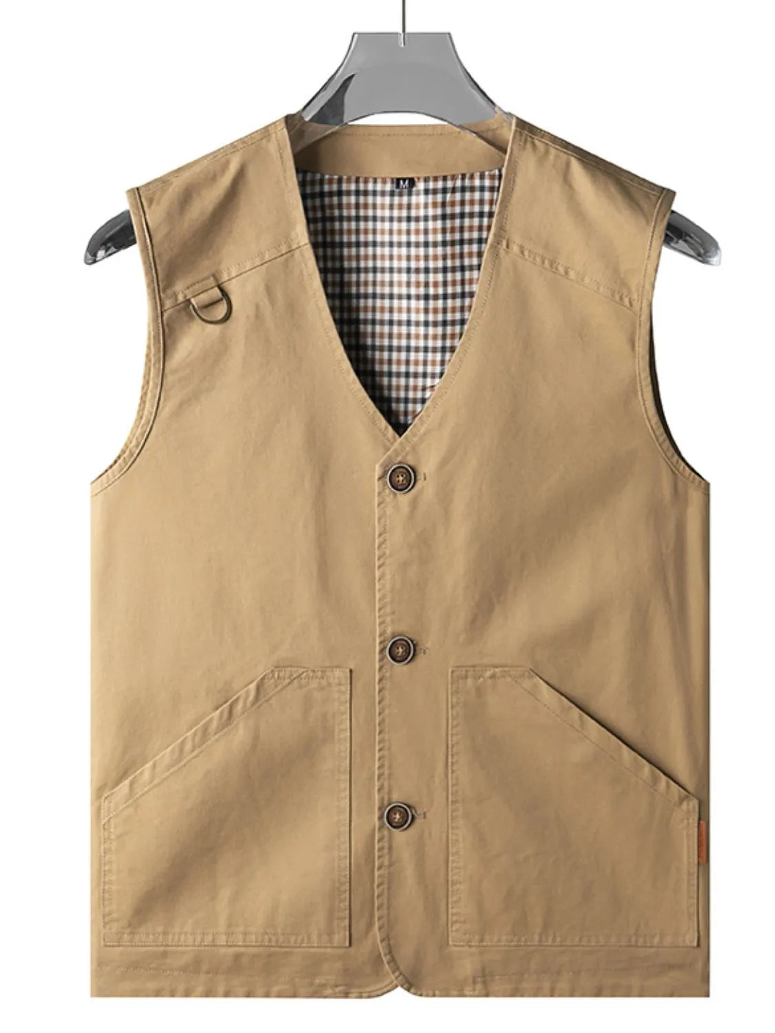 Men's Plus Size Button Up Vest - Premium  from Trendsi - Just $43.74! Shop now at Handbags Specialist Headquarter