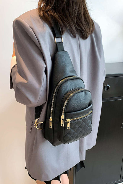 PU Leather Sling Bag - Premium Crossbody Bag from Trendsi - Just $25.99! Shop now at Handbags Specialist Headquarter