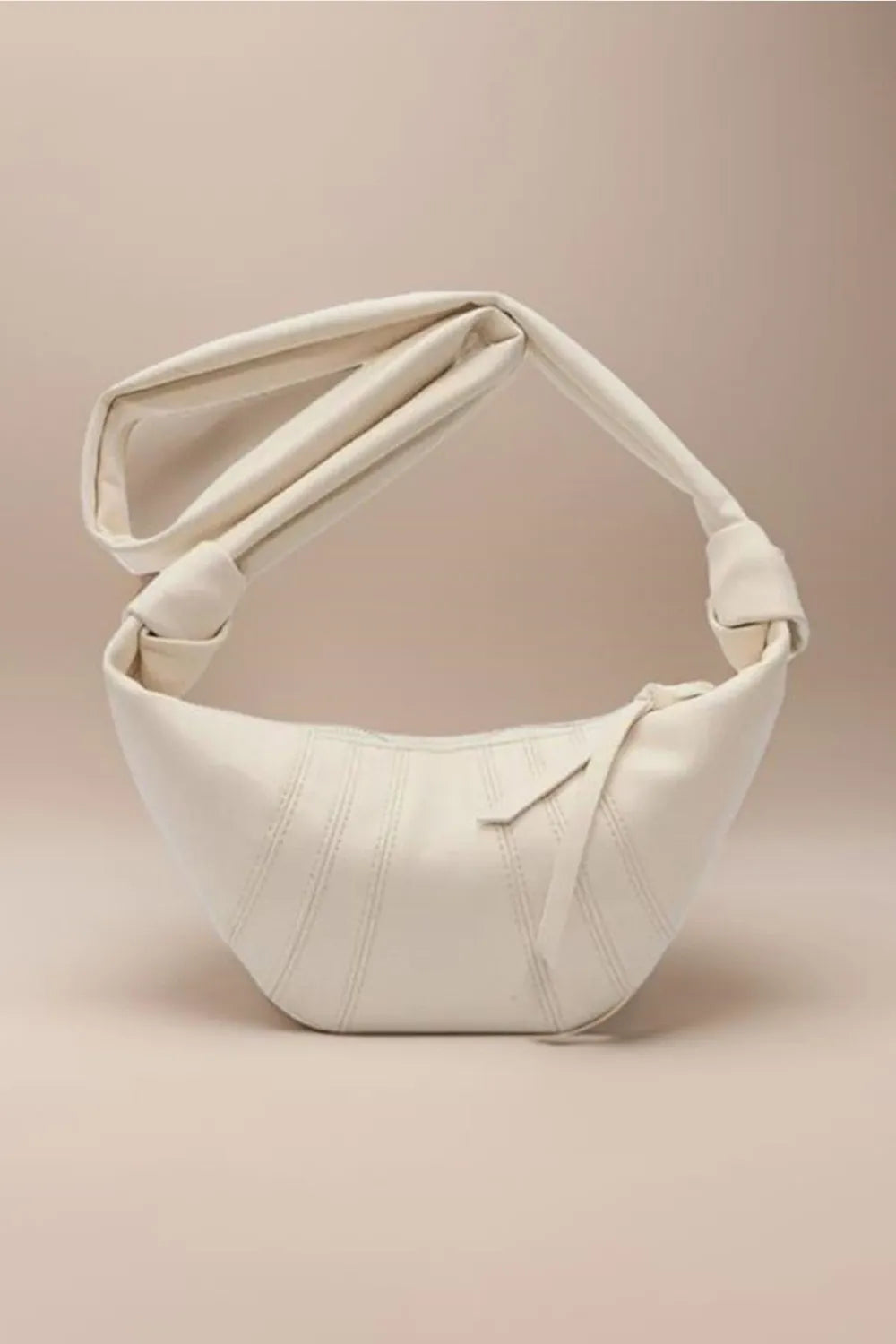 Zenana Vegan Leather Croissant Crossbody Bag - Premium Crossbody Bag from Trendsi - Just $31.99! Shop now at Handbags Specialist Headquarter