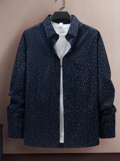 Men's Full Size Button Up Long Sleeve Shirt Plus Size - Premium Men's Shirt's from Trendsi - Just $28.42! Shop now at Handbags Specialist Headquarter