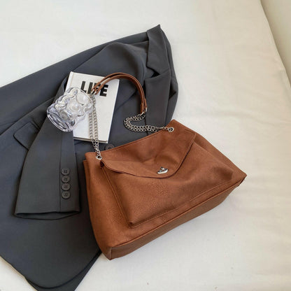 PU Leather Shoulder Bag.
