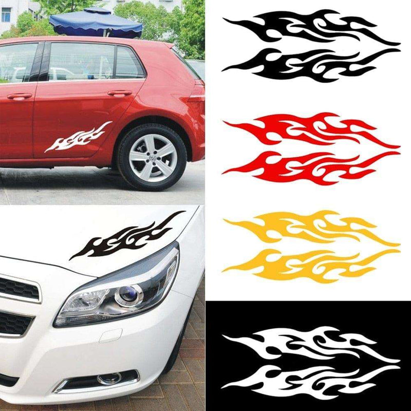 2pcs Universal Car Sticker Styling Engine Hood Motorcycle Decal Decor Mural Vinyl Covers Auto Flame Fire Sticker Car-styling - Premium AUTO ELECTRONICS from eprolo - Just $14.99! Shop now at Handbags Specialist Headquarter