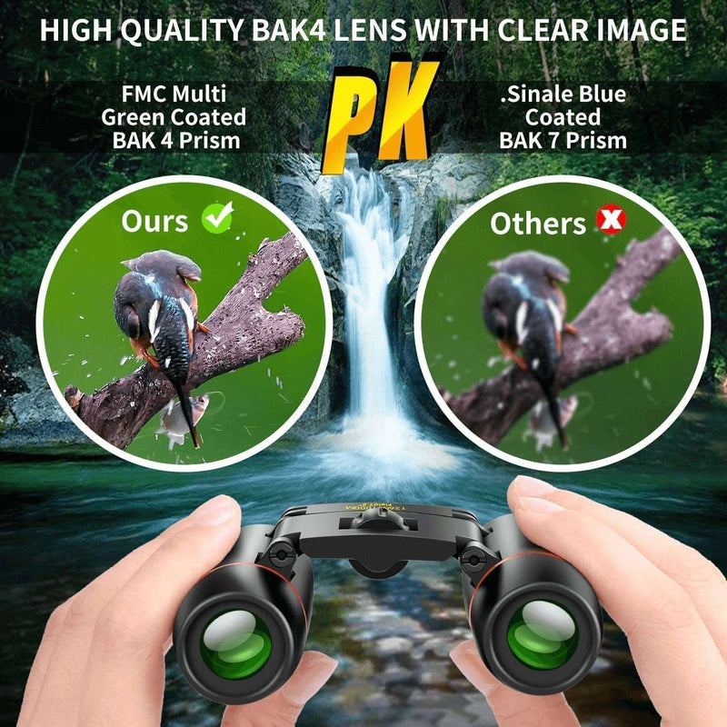 30X60 Mini Compact Binoculars for Kids and Adults, Portable Pocket Foldable Binoculars for Waterproof Bird Watching, Mountaineering, Outdoor Hunting - Premium  from Xinshengkang - Just $27.78! Shop now at Handbags Specialist Headquarter