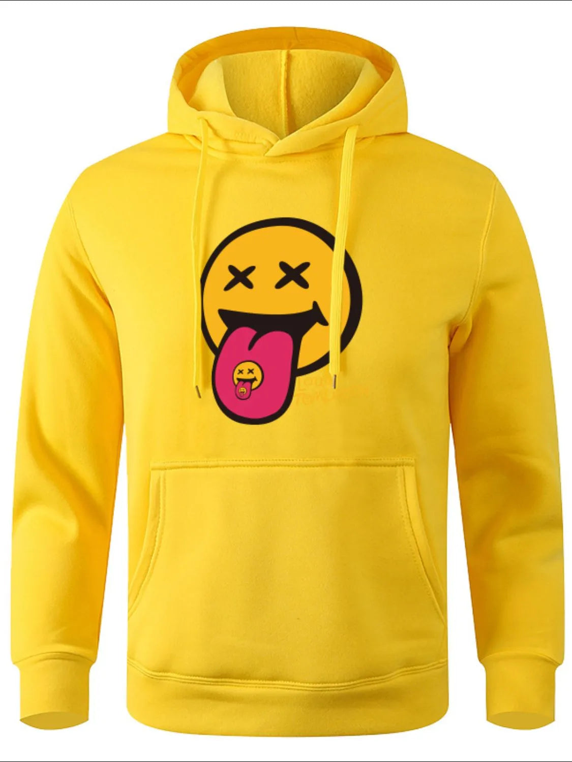 Men's Full Size Drawstring Graphic Long Sleeve Hoodie Plus Size - Premium Men's Sweatshirts from Trendsi - Just $25.70! Shop now at Handbags Specialist Headquarter