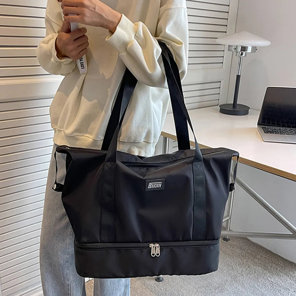 Multi Pocket Nylon Travel Bag - Premium travel-bag from Trendsi - Just $39.99! Shop now at Handbags Specialist Headquarter