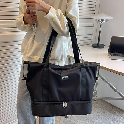 Multi Pocket Nylon Travel Bag - Premium travel-bag from Trendsi - Just $39.99! Shop now at Handbags Specialist Headquarter