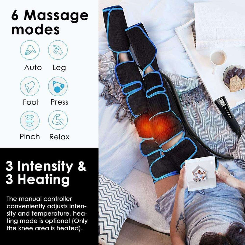 360° Foot air pressure leg massager promotes blood circulation, body massager, muscle relaxation, lymphatic drainage device 2022 - Premium Leg Massage Apparatus from Nuaer Official Store - Just $136.29! Shop now at Handbags Specialist Headquarter