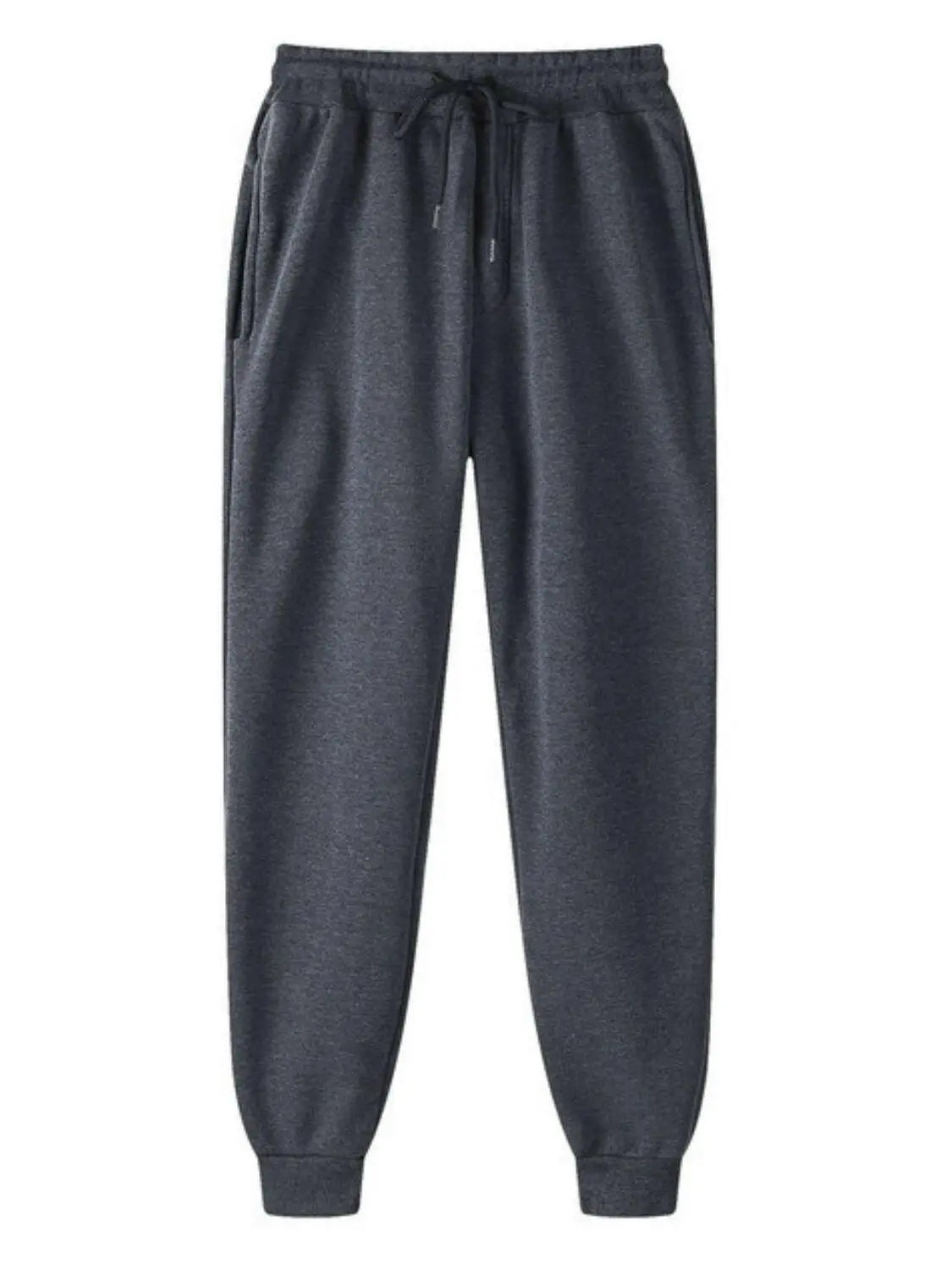 Men's Full Size Drawstring Jogger Pants with Pockets Plus Size.