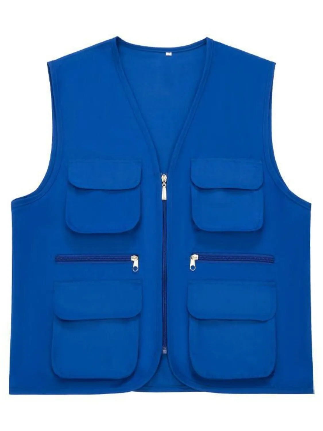 Men's Plus Size Pocketed Zip Up Vest - Premium  from Trendsi - Just $37.74! Shop now at Handbags Specialist Headquarter