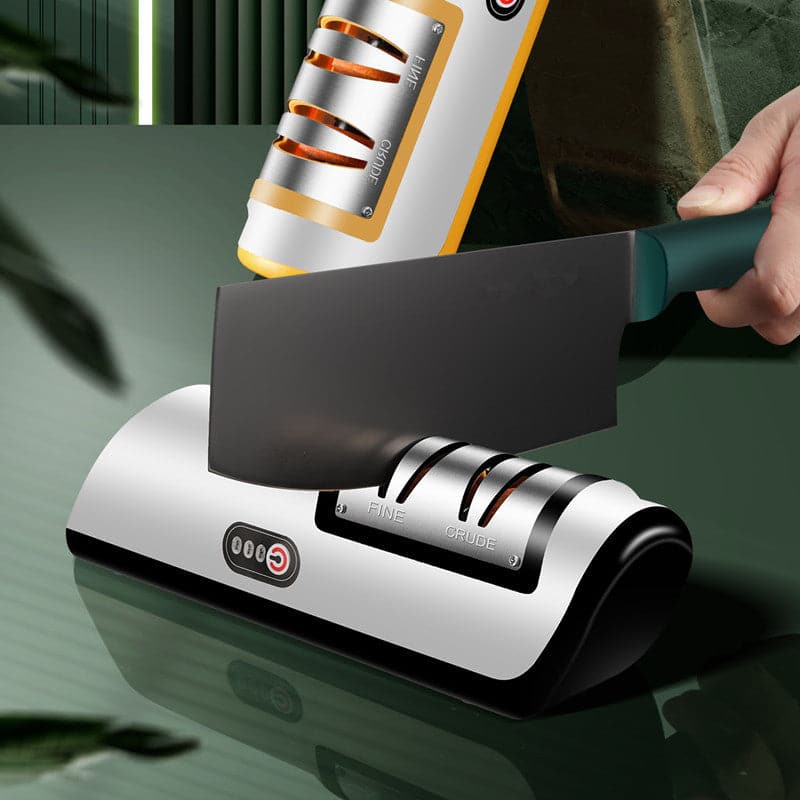 Electric knife sharpener kitchen gadget multi-function artifact knife sharpener household fast small automatic knife sharpener - Premium Kitchen Helpers from eprolo - Just $28.08! Shop now at Handbags Specialist Headquarter