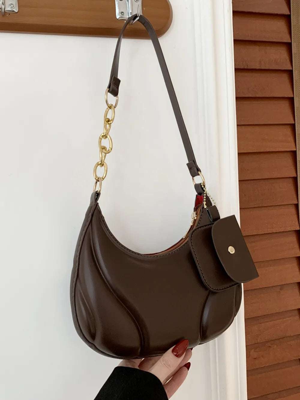 PU Leather Shoulder Bag with EarPods Bag - Premium Crossbody Bag from Trendsi - Just $18.99! Shop now at Handbags Specialist Headquarter
