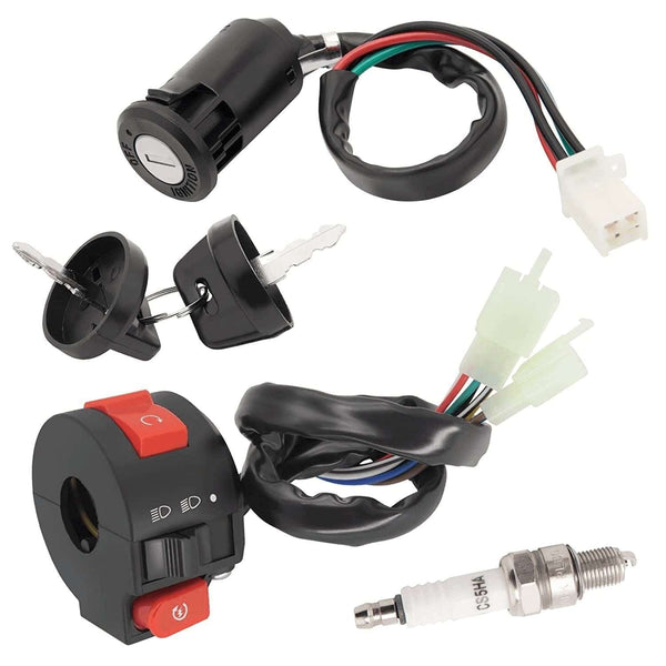 4 Wires Ignition Switch Key with Cap+3 Function Left Starter Switch Assembly for 50Cc 70 Cc 90Cc 110 Cc 125Cc 150Cc Taotao SUNL Chinese ATV Quad 4 Wheeler 125Cc Apollo Dirt Bike Scooter Parts - Premium  from LEIMO KPARTS - Just $32.52! Shop now at Handbags Specialist Headquarter