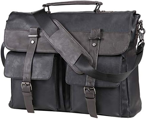 Leather Messenger Bag for Men, 15.6 Inch Vintage Laptop Bag Briefcase Satchel - Premium Men's bag from Visit the seyfocnia Store - Just $69.99! Shop now at Handbags Specialist Headquarter