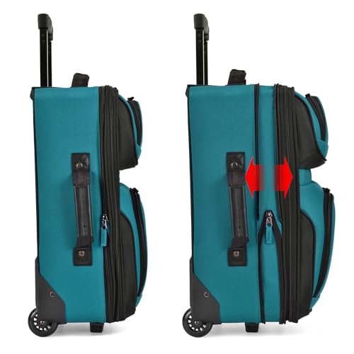 U.S. Traveler Rio Expandable Orange Carry-on