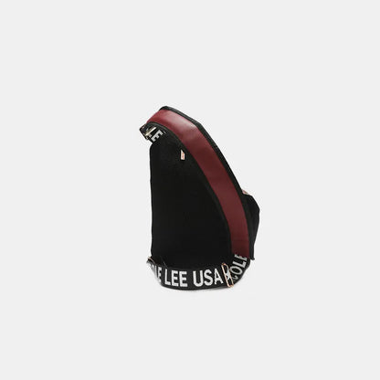 Nicole Lee USA Vegan Leather Leopard & Lip Pattern Crossbody Bag - Premium Wallet from Trendsi - Just $53.99! Shop now at Handbags Specialist Headquarter