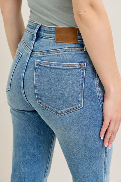 Judy Blue Full Size Hw Vintage Straight Jeans Plus Size - Premium Women / Jeans & Denim from Trendsi - Just $64.99! Shop now at Handbags Specialist Headquarter