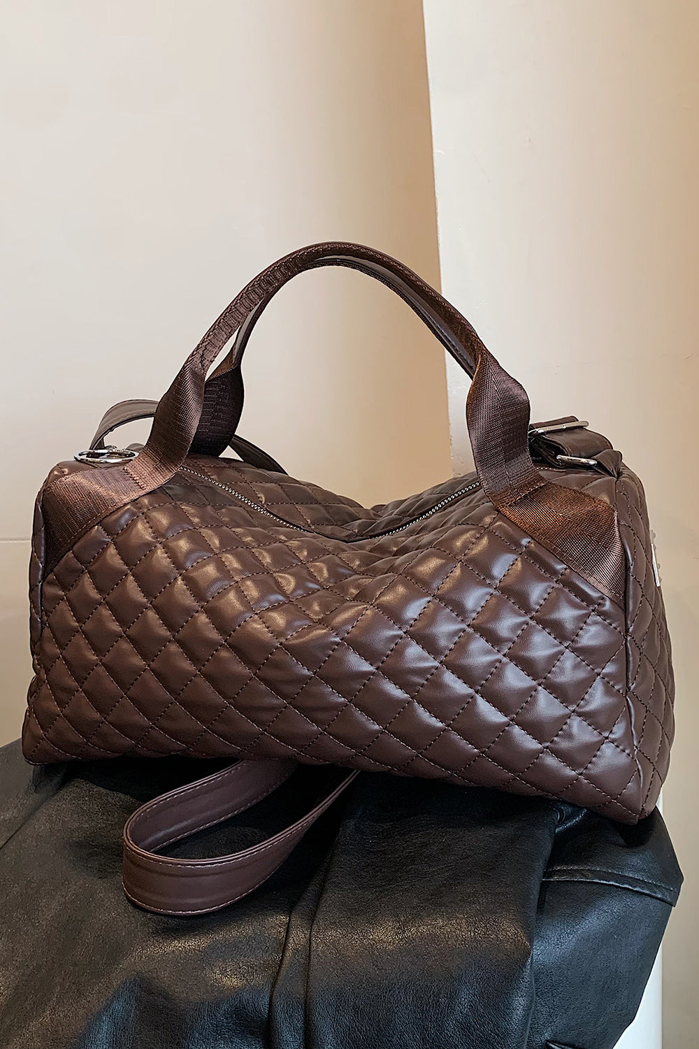 Stylish & Durable Large PU Leather Handbag - Premium Handbags from Trendsi - Just $27.99! Shop now at Handbags Specialist Headquarter