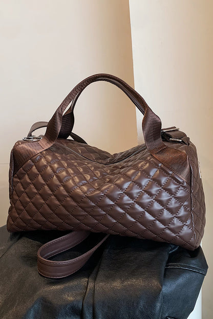 Stylish & Durable Large PU Leather Handbag - Premium Handbags from Trendsi - Just $27.99! Shop now at Handbags Specialist Headquarter