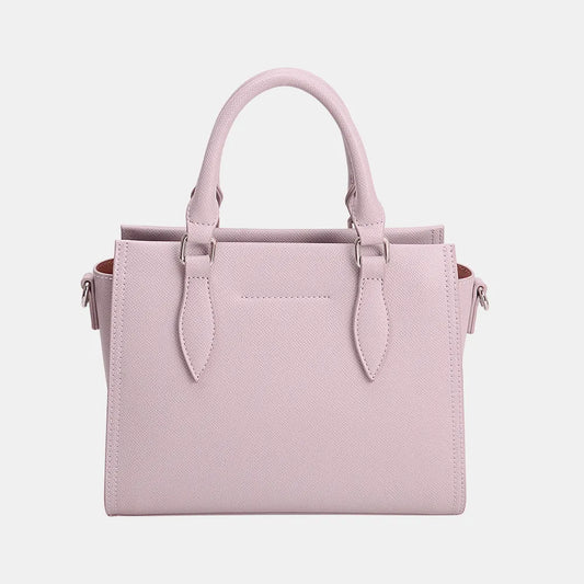 David Jones PU Leather Handbag - Premium Tote Bag from Trendsi - Just $44.99! Shop now at Handbags Specialist Headquarter
