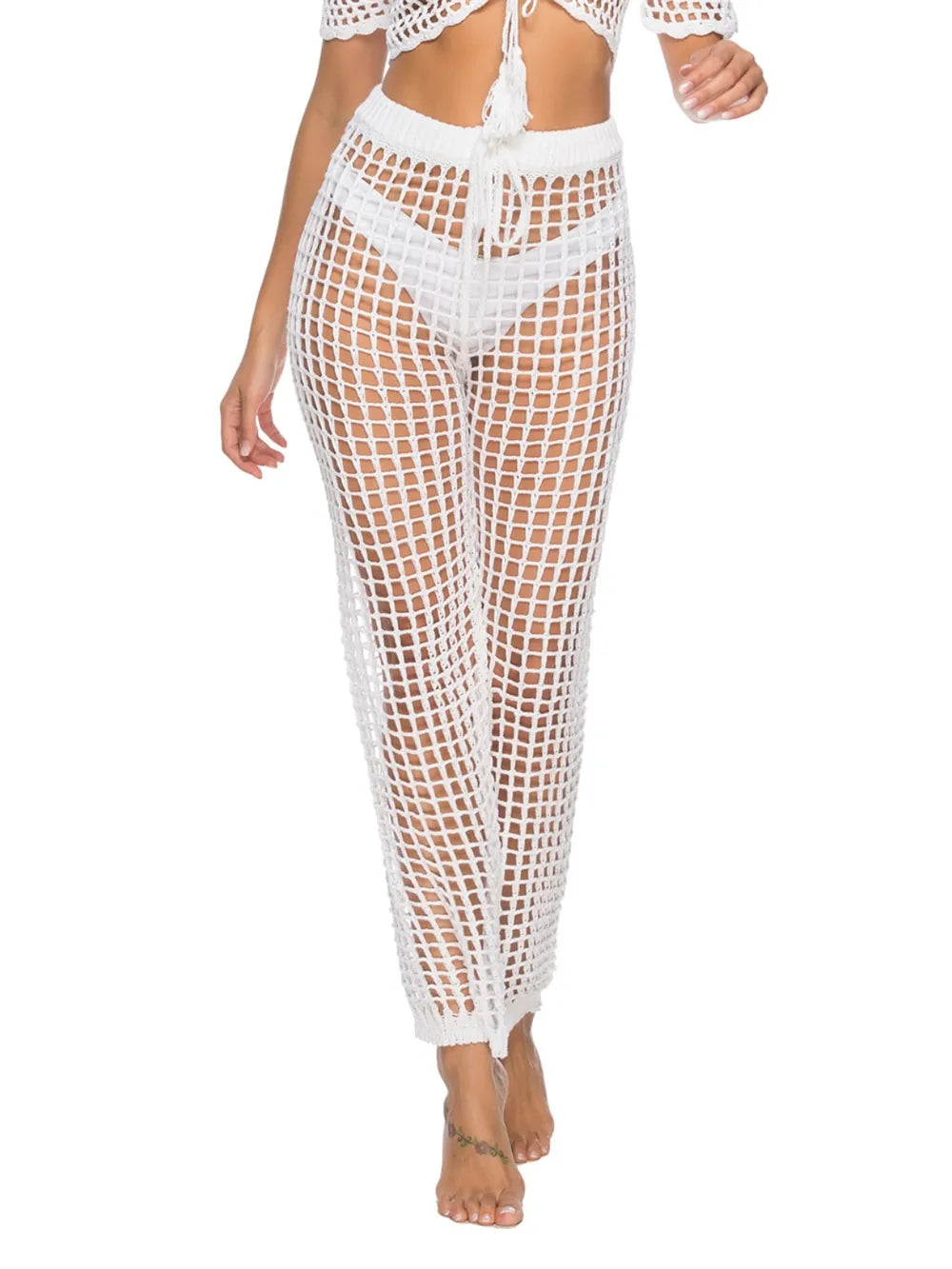 Cutout High Waist Swim Pants - Premium Bottoms from Trendsi - Just $25! Shop now at Handbags Specialist Headquarter