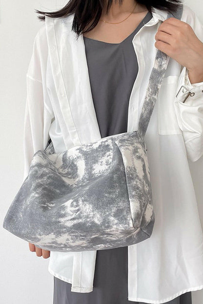 Tie-Dye Canvas Crossbody Bag.