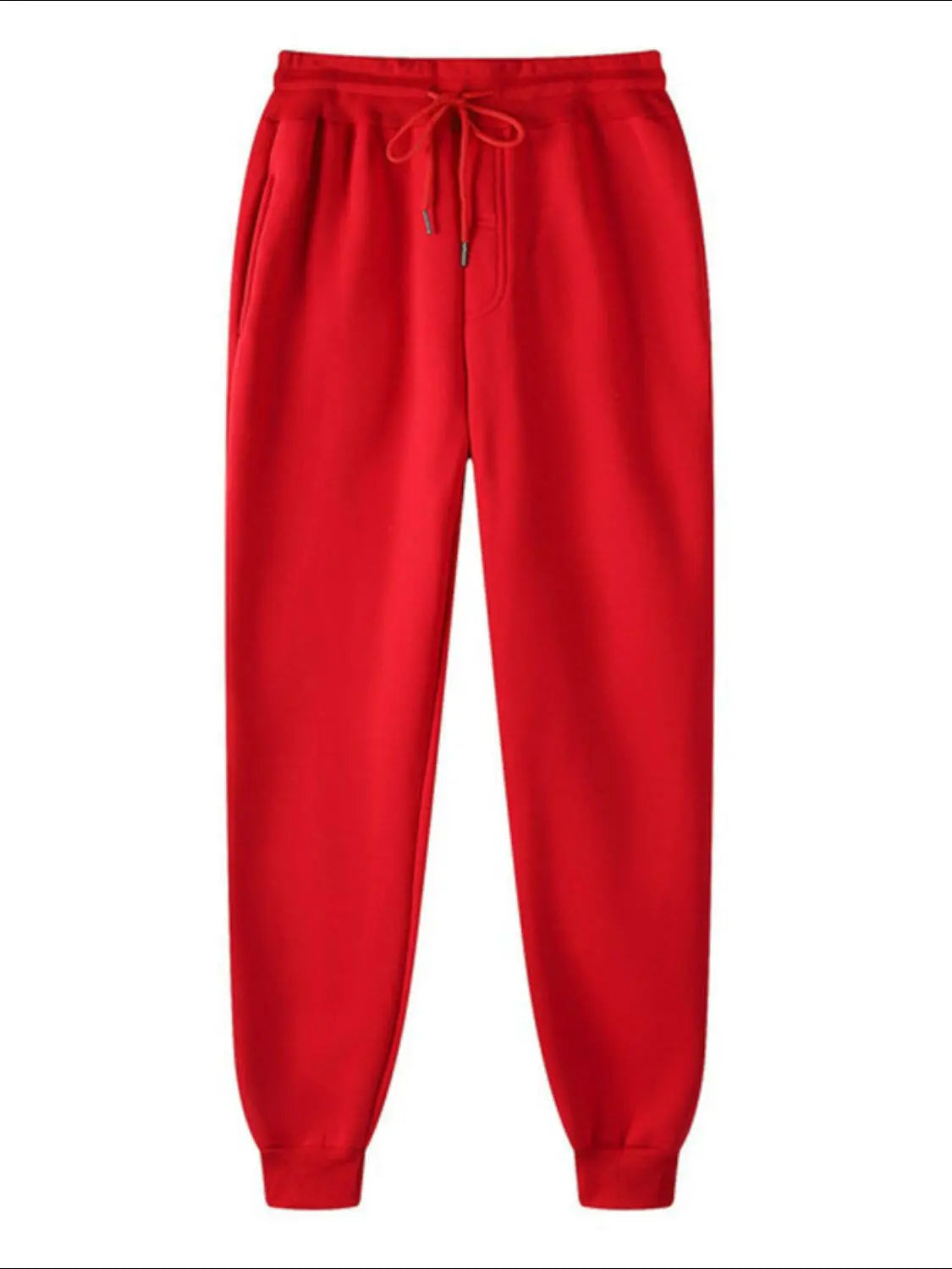 Men's Full Size Drawstring Jogger Pants with Pockets Plus Size.