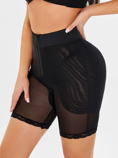Full Size High-Waisted Lace Trim Shaping Shorts - Premium Bottoms from Trendsi - Just $27! Shop now at Handbags Specialist Headquarter