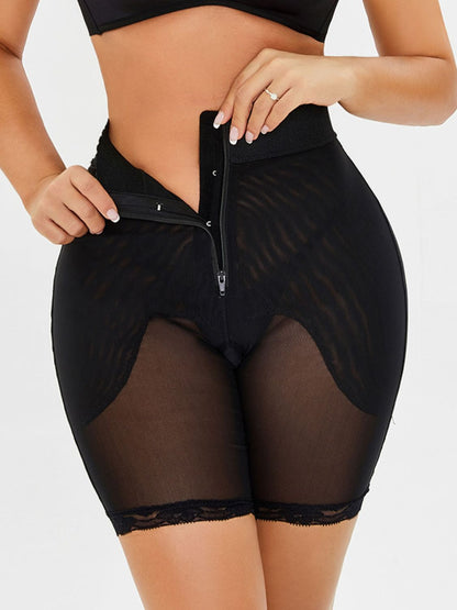 Full Size High-Waisted Lace Trim Shaping Shorts - Premium Bottoms from Trendsi - Just $27! Shop now at Handbags Specialist Headquarter
