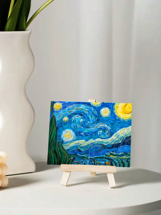 Relief Van Gogh's Starry Night DIY 3D Oil Painting Kit - Premium Sleepwear from Trendsi - Just $28.99! Shop now at Handbags Specialist Headquarter