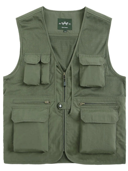 Men's Plus Size Zip Up Vest - Premium  from Trendsi - Just $49.92! Shop now at Handbags Specialist Headquarter