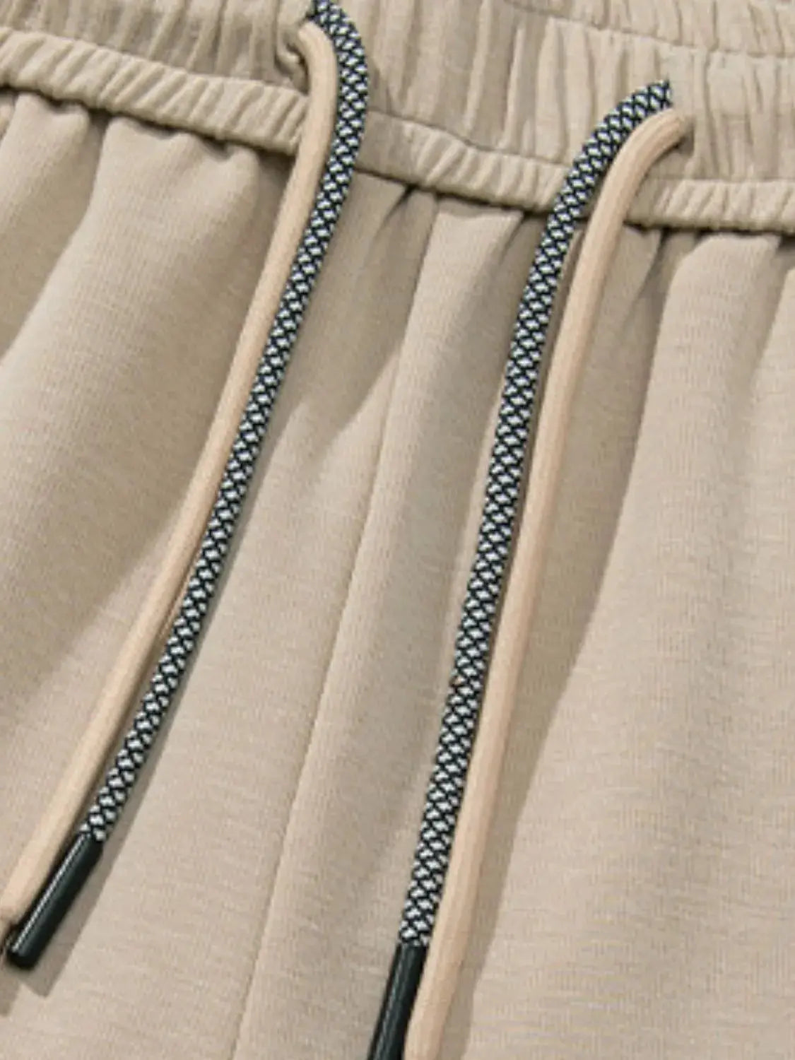 Men's Plus Size Drawstring Wide Leg Pants.
