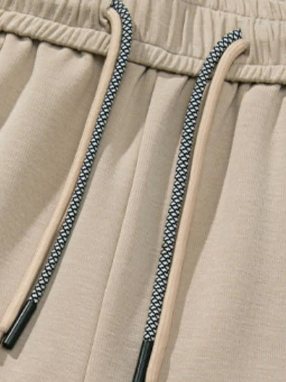 Men's Plus Size Drawstring Wide Leg Pants.