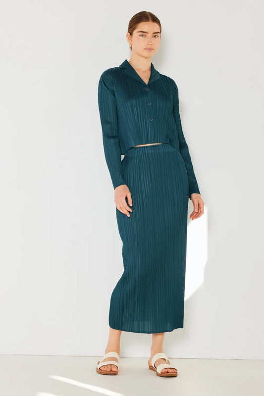 Marina West Swim Pleated Midi Pencil Skirt - Premium  from Trendsi - Just $38.99! Shop now at Handbags Specialist Headquarter