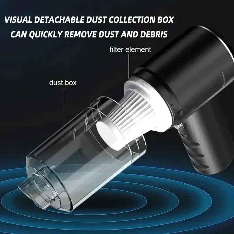 Portable Wireless Car Vacuum Cleaner Wireless Vacuum Cleaner Dual Use for Home and Car 120W High Power Powerful Vacuum Cleaner - Premium  from Stone's Store - Just $25.99! Shop now at Handbags Specialist Headquarter