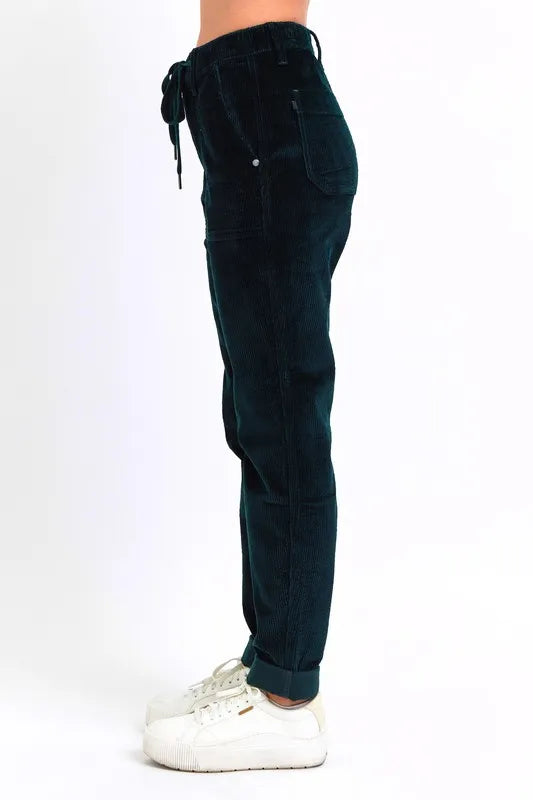 Judy Blue Full Size High Waist Corduroy Cuffed Jogger Plus Size - Premium  from Trendsi - Just $59.99! Shop now at Handbags Specialist Headquarter