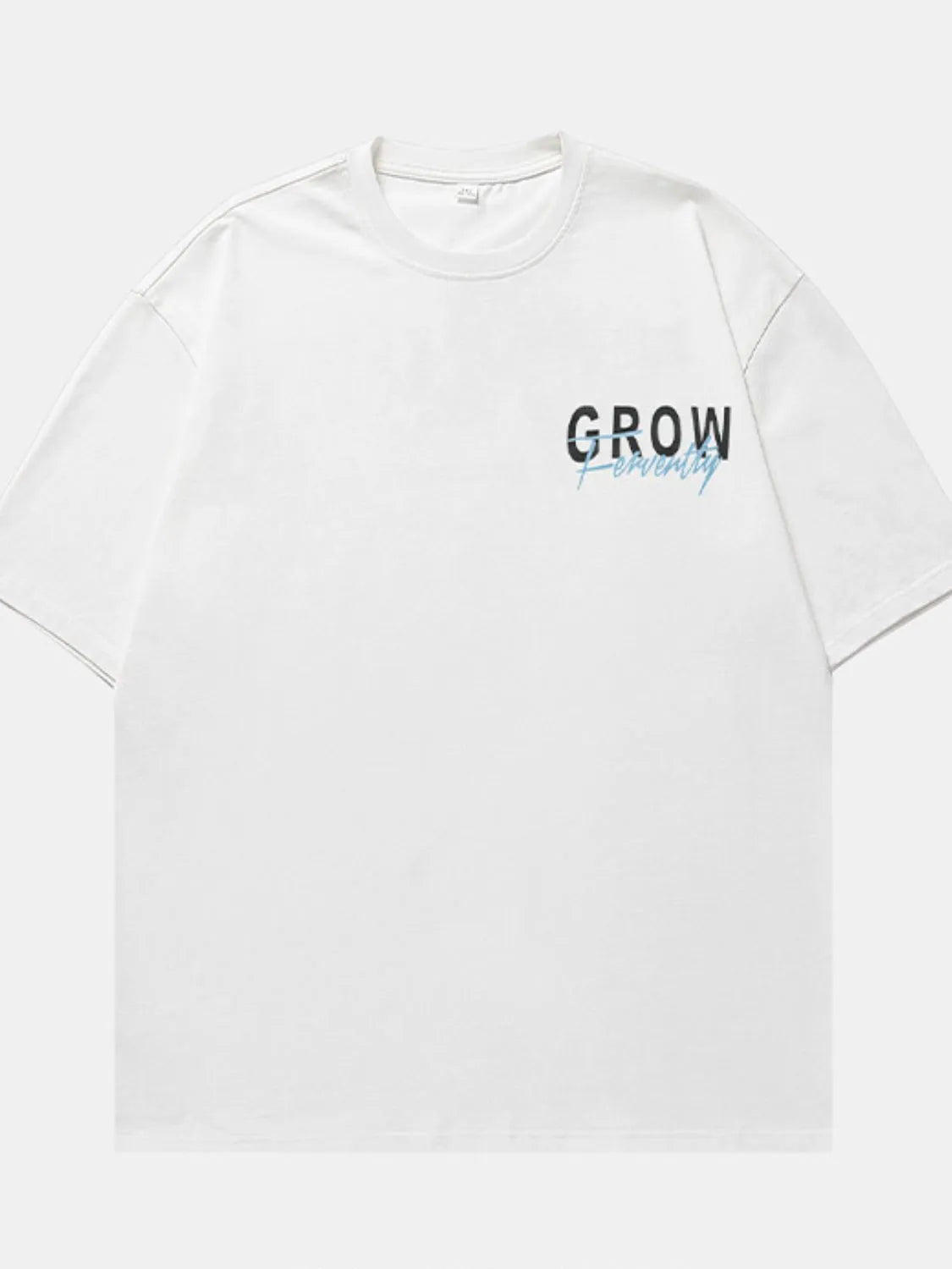 Men's Plus Size Letter Graphic Round Neck Half Sleeve T-Shirt - Premium Men's T Shirt from Trendsi - Just $27.88! Shop now at Handbags Specialist Headquarter