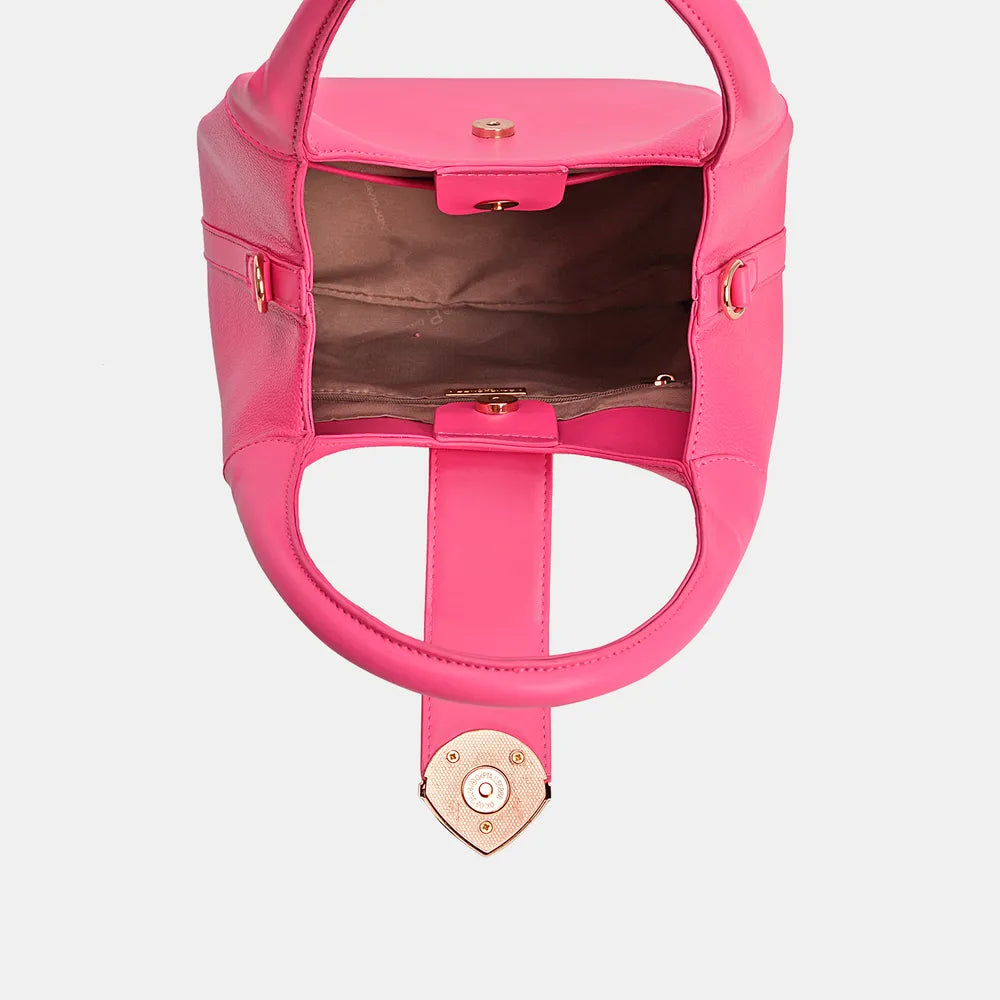 David Jones PU Leather Handbag - Premium Handbags from Trendsi - Just $44.99! Shop now at Handbags Specialist Headquarter