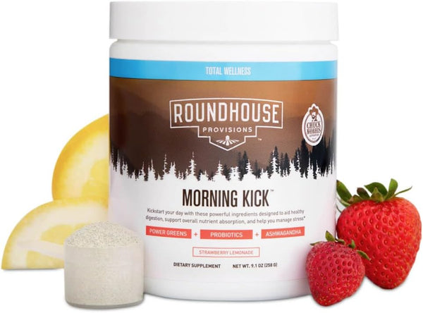 Morning Kick, Power Greens, Probiotics, Ashwagandha. Strawberry Lemonade. Energy, Digestion & Overall Wellness, 30 Servings - Premium Sleeping Bag from Visit the ROUNDHOUSE PROVISION Store - Just $52.99! Shop now at Handbags Specialist Headquarter