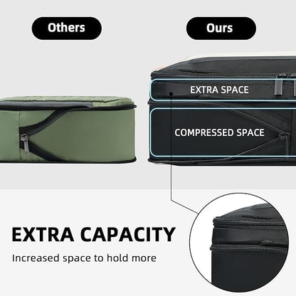 BAGAIL Expandable Travel Compression Cubes Set