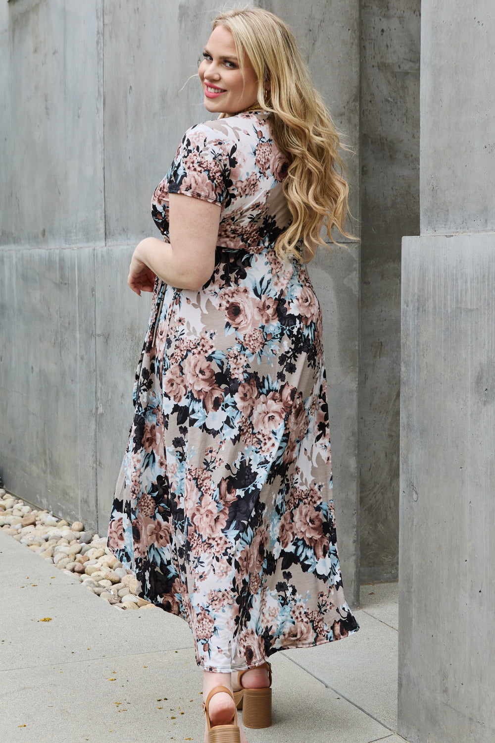 Heimish Give Me Roses Full Size Floral Maxi Wrap Dress - Premium Dresses from Trendsi - Just $30.99! Shop now at Handbags Specialist Headquarter