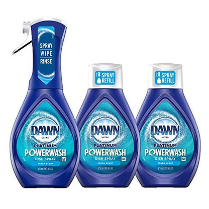 Dawn Powerwash Fresh: 1 Spray + 3 Refill Bundle