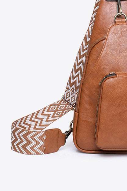 Adored Take A Trip PU Leather Sling Bag - Premium Crossbody Bag from Trendsi - Just $45.99! Shop now at Handbags Specialist Headquarter