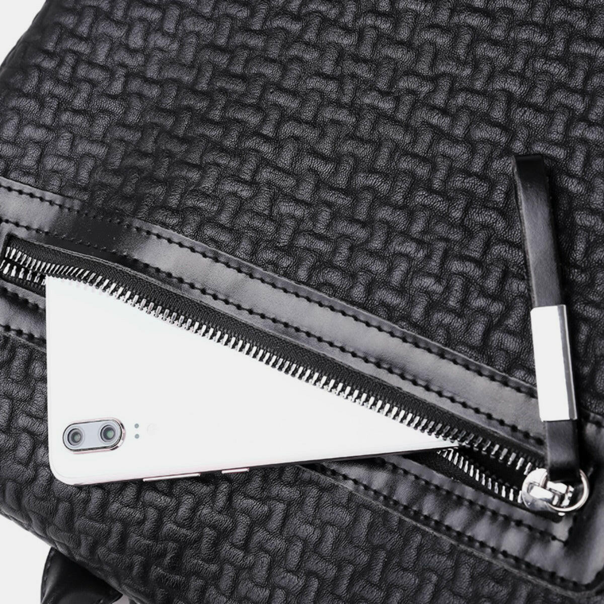 PU Leather Backpack Bag.