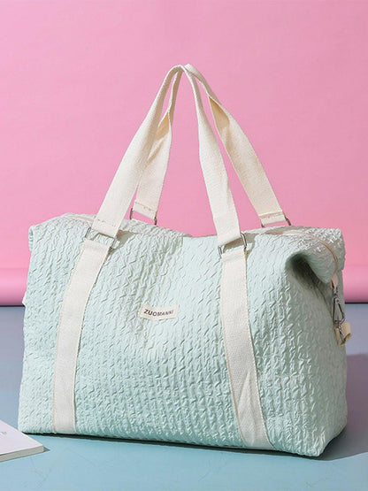 Texture Oxford Cloth Travel Bag - Premium Luggage Travel Bags from Trendsi - Just $36.99! Shop now at Handbags Specialist Headquarter