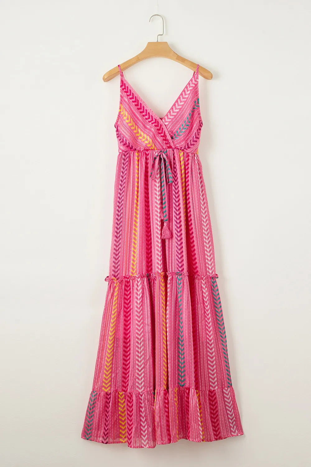 Printed Surplice Maxi Cami Dress - Premium Maxi Dress from Trendsi - Just $69.99! Shop now at Handbags Specialist Headquarter
