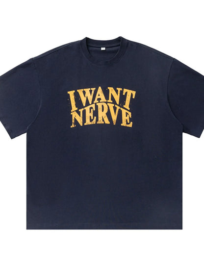 Men's Plus Size Round Neck Letter Graphic T-Shirt - Premium Men's T-Shirt from Trendsi - Just $27.99! Shop now at Handbags Specialist Headquarter