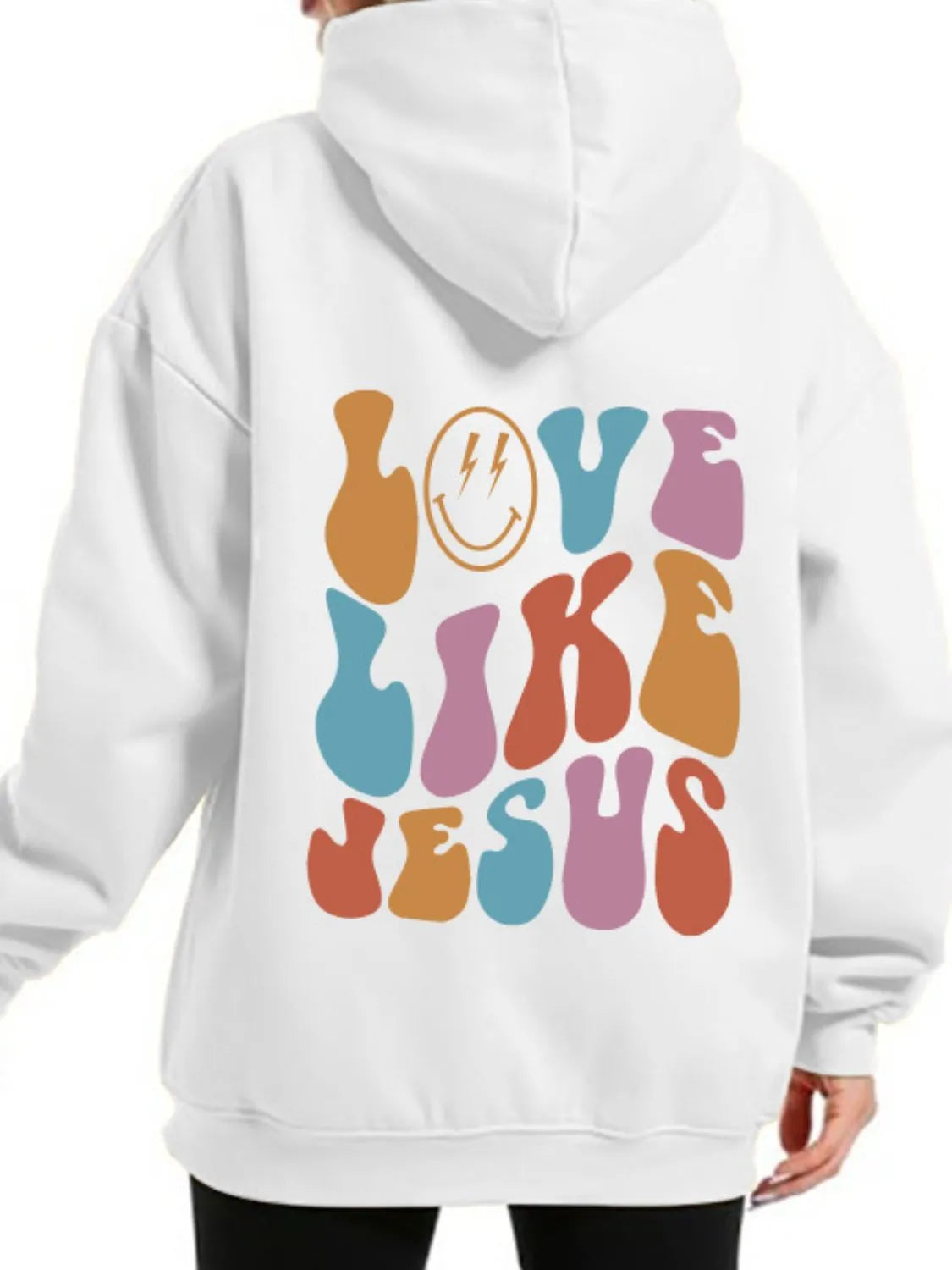 Men's Full Size Letter Graphic Back Long Sleeve Hoodie Plus Size - Premium Men's Sweatshirts from Trendsi - Just $23.12! Shop now at Handbags Specialist Headquarter